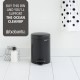 3 л. малък кош с педал черен цвят Brabantia NewIcon