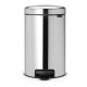 12 л. цвят блестящ инокс кош за боклук с педал Brabantia NewIcon