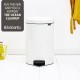 20 л. бял кош за боклук с педал Brabantia NewIcon