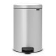 20 л. метално сив кош за боклук с педал Brabantia NewIcon