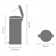 30 л. минерално сив кош за боклук с педал Brabantia NewIcon