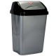 26 л. сив кош за боклук с люлеещ капак