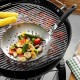Купи 28 см перфориран барбекю уок тиган за зеленчуци с мобилна