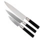 3 бр. комплект ножове KAI от серия Wasabi Black