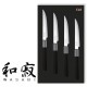 4 бр. комплект ножове за пържоли KAI от серия Wasabi Black