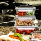 1 л херметична стъклена кутия за храна с отвор за пара Higlas