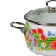 20 см емайлирана тенджера със стъклен капак VITROSS разцветка Tropicana