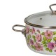 24 см емайлирана тенджера със стъклен капак VITROSS разцветка Violeta