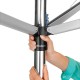 40 м метално сив въртящ се простор с метален шиш Brabantia от серия TOP SPINNER