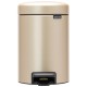 3 л. цвят шампанско кош за смет с педал Brabantia от серия NEW ICON