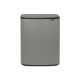 2 + 30 л. цвят минерално бетонно сиво кош за смет Brabantia от серия BO TOUCH