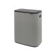 2 + 30 л. цвят минерално бетонно сиво кош за смет Brabantia от серия BO TOUCH