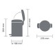 3 л. цвят шампанско кош за смет с педал Brabantia от серия NEW ICON