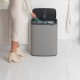 2 + 30 л. цвят минерално бетонно сиво кош за смет Brabantia от серия BO TOUCH