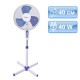 40 см вентилатор на стойка в бял и син цвят Diplomat