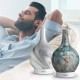 Стъклен ултразвуков арома дифузер с ефект бял мрамор INNOLIVING