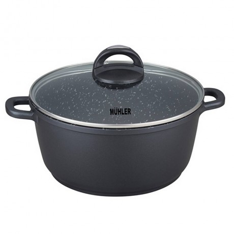 Тенджера Muhler Hanna MR-245M NEW 24x11.5cm, 4.4L, лят алуминий