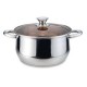 Тенджера Muhler MR-442 NEW 24x13.5cm, 5.4L, кафяв капак