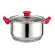 Тенджера Muhler MR-4072 NEW 20х11cm, 3L, червен