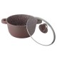 Тенджера Muhler Mia MR-2849M NEW 28x12.6cm, 6.2L, шоколад, лят алуминий