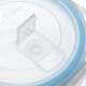 400 мл кръгла херметична стъклена кутия за храна с отвор за пара Higlas