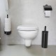 Държач за тоалетна хартия в черен цвят Brabantia