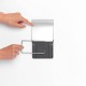 Държач за тоалетна хартия в цвят матиран инокс Brabantia от серия ReNew