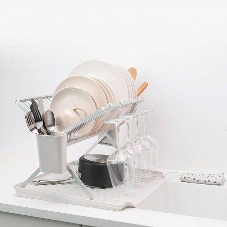 Купи Голям светло сив сгъваем сушилник за кухня Brabantia