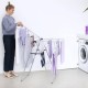 15 м метално сив сушилник за дрехи Brabantia от серия Hangon