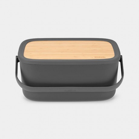 Тъмно сива кутия за хляб Brabantia от серия Nic