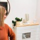 Бяло огледало с поставка за принадлежности Brabantia от серия ReNew