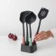 Комплект готварски прибори от 4 части и поставка Brabantia от серия TASTY +
