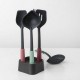 Комплект готварски прибори от 4 части и поставка Brabantia от серия TASTY +