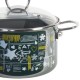 20 см малка емайлирана тенджера със стъклен капак Metalac Posude - декор FB FOOD