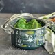 20 см малка емайлирана тенджера със стъклен капак Metalac Posude - декор FB FOOD