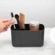 Тъмно сива кутия за аксесоари за баня Brabantia