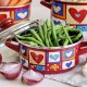 18 см емайлирана тенджера Metalac Posude с декор HAPPY HEARTS