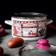16 см емайлирана тенджера Metalac Posude с декор HAPPINESS IS HOMEMADE
