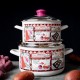 16 см емайлирана тенджера Metalac Posude с декор HAPPINESS IS HOMEMADE