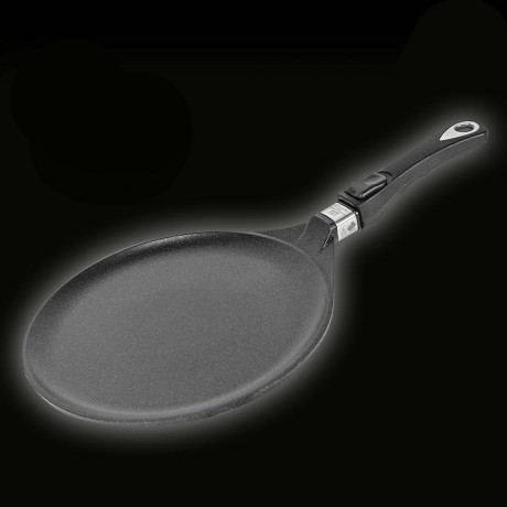 28 см тиган за палачинки с мобилна дръжка AMT Gastroguss