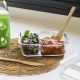 Купи 1,450 л стъклена кутия за храна с 2 отделения PEBBLY