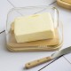 Купи Кутия за масло със стъклен капак и нож PEBBLY