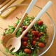2 бр бели бамбукови прибори за салата PEBBLY