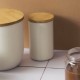 650 мл метален канистер с бамбуков капак PEBBLY