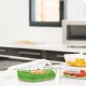 Сет от 3 бр правоъгълни стъклени кутии за храна с различни размери PEBBLY