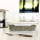 2,250 л правоъгълна стъклена кутия за храна PEBBLY