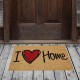 60 х 40 см изтривалка за входна врата с надпис I Love Home