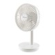 16 см бял настолен вентилатор с USB Diplomat модел DFX-363USB