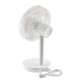 16 см бял настолен вентилатор с USB Diplomat модел DFX-363USB