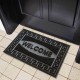 60 x 40 см правоъгълна гумена изтривалка с надпис WELCOME